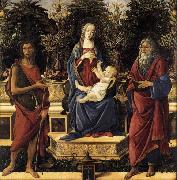 The Virgin and Child Enthroned Sandro Botticelli